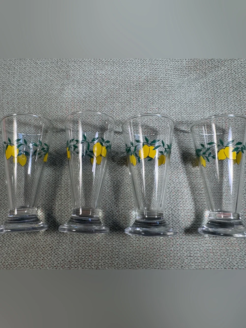 Vintage Tessora Italian Footed Lemon Shot Glasses - Set of 4